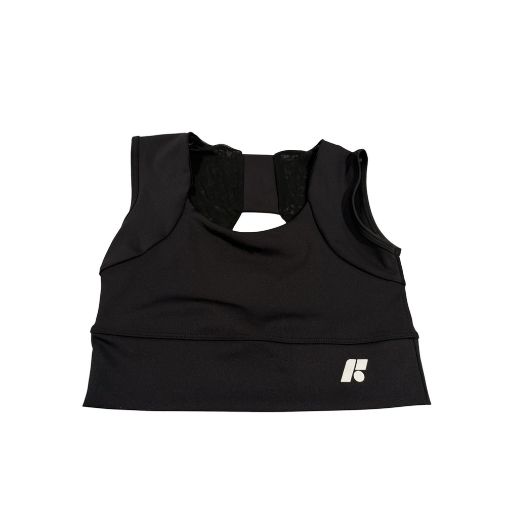 FORME Power Bra Black Posture Correcting Sports Bra Mesh Women's Medium ECU